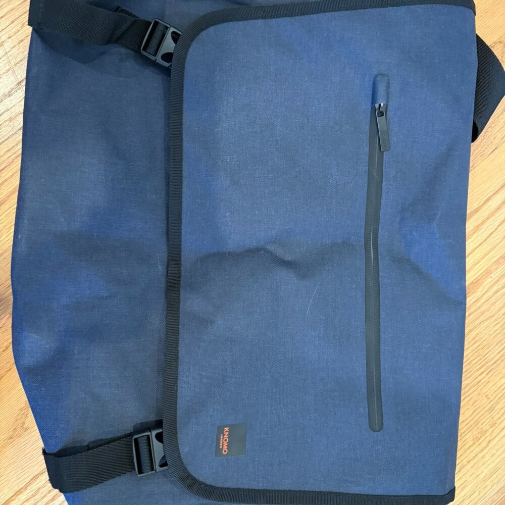 Knomo blue grey men's messenger bag - Good condition!